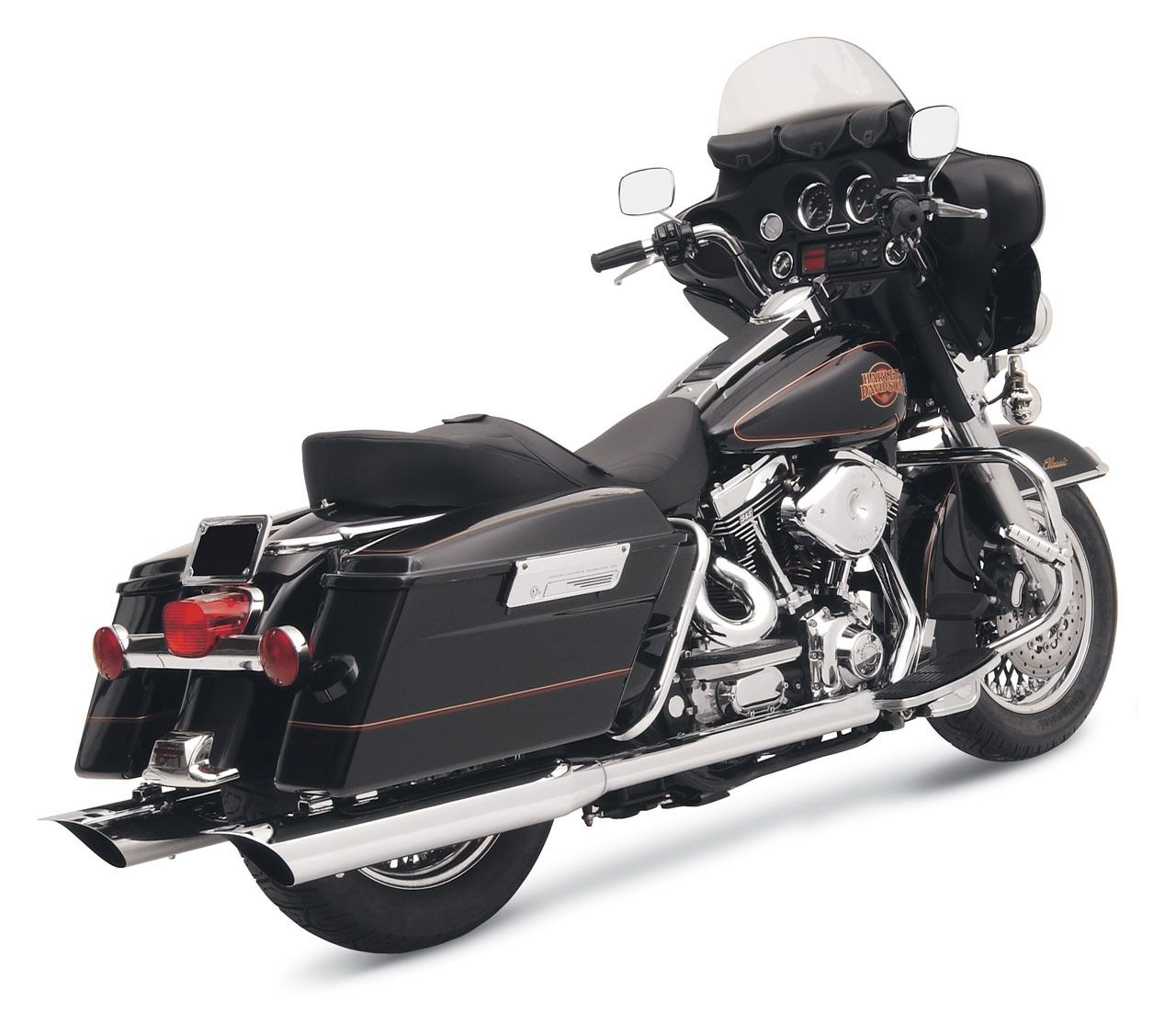 Bassani 4" SlipOn Mufflers For Harley RevZilla