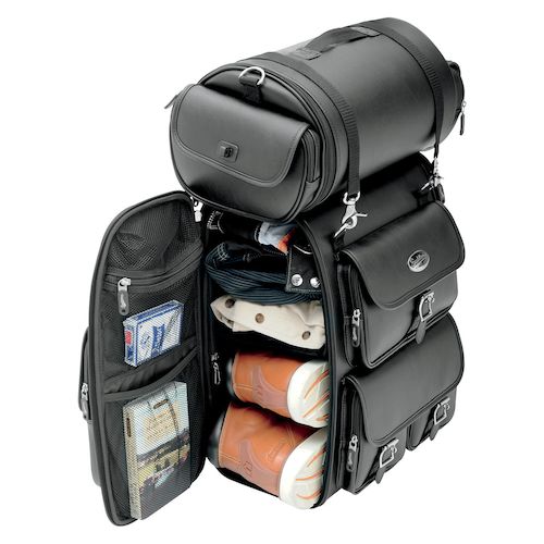 Saddlemen EX2200 Deluxe Express Sissy Bar Bag RevZilla