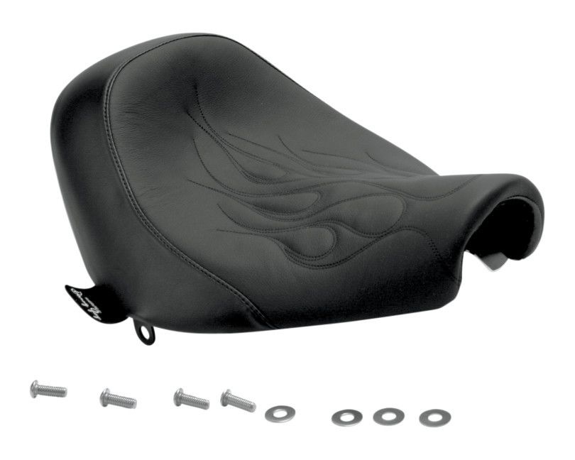 Danny Gray Weekday Solo Seat For Harley Rocker 2008-2011 Flame Stitch