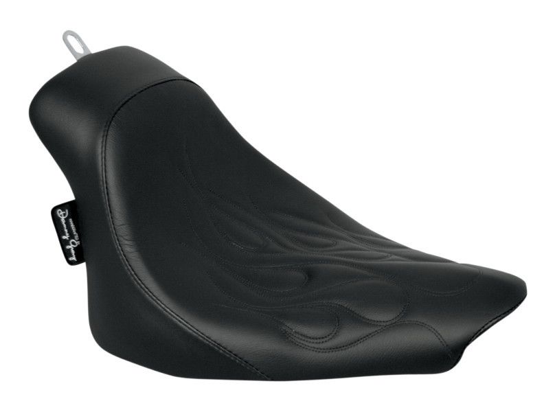Danny Gray Buttcrack Solo Seat For Harley Softail 2008-2015 Flame Stitch