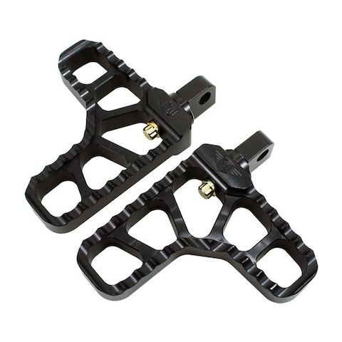 Joker Machine Adjustable Serrated Heel Foot Pegs For Harley