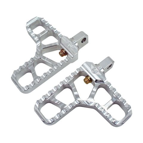 Joker Machine Adjustable Serrated Heel Foot Pegs For Harley