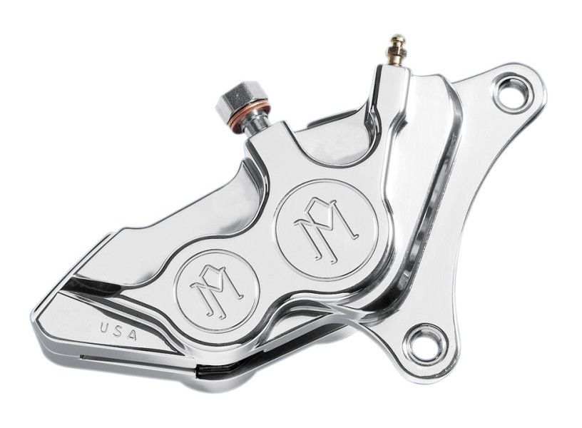 Performance Machine Four-Piston Differential-Bore Front Calipers For Harley 2000-2017 Right Caliper