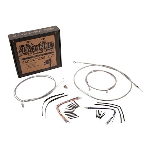 Burly Handlebar Cable Installation Kit For Harley Softail FX 2007-2010