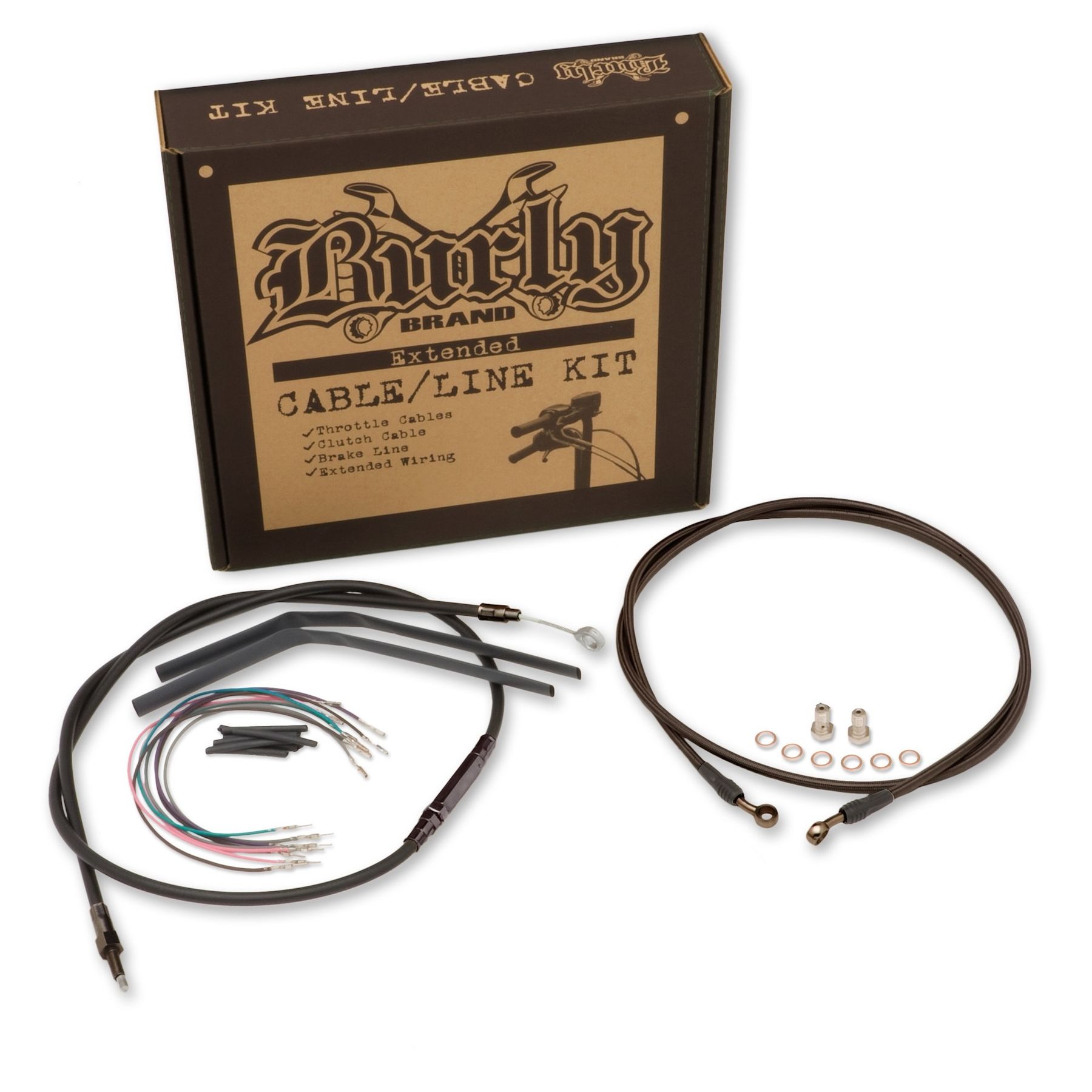 Burly Handlebar Cable Installation Kit For Harley Touring w/ABS 2008-2