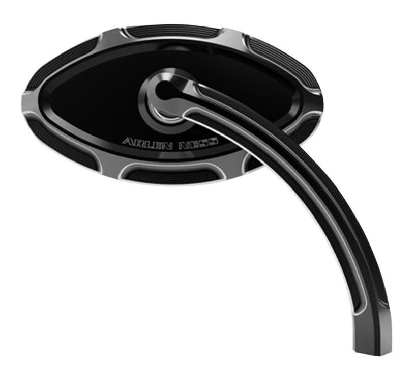 Arlen Ness Beveled Short Stem Mirror Right Side