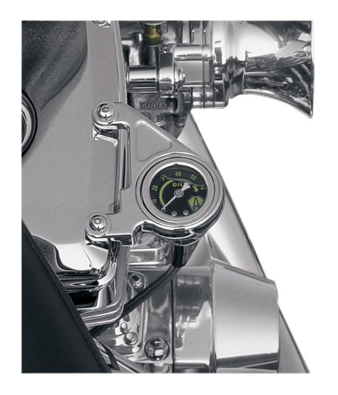 Instruments & Gauges Arlen Ness Black Engine Oil Pressure Gauge 9917