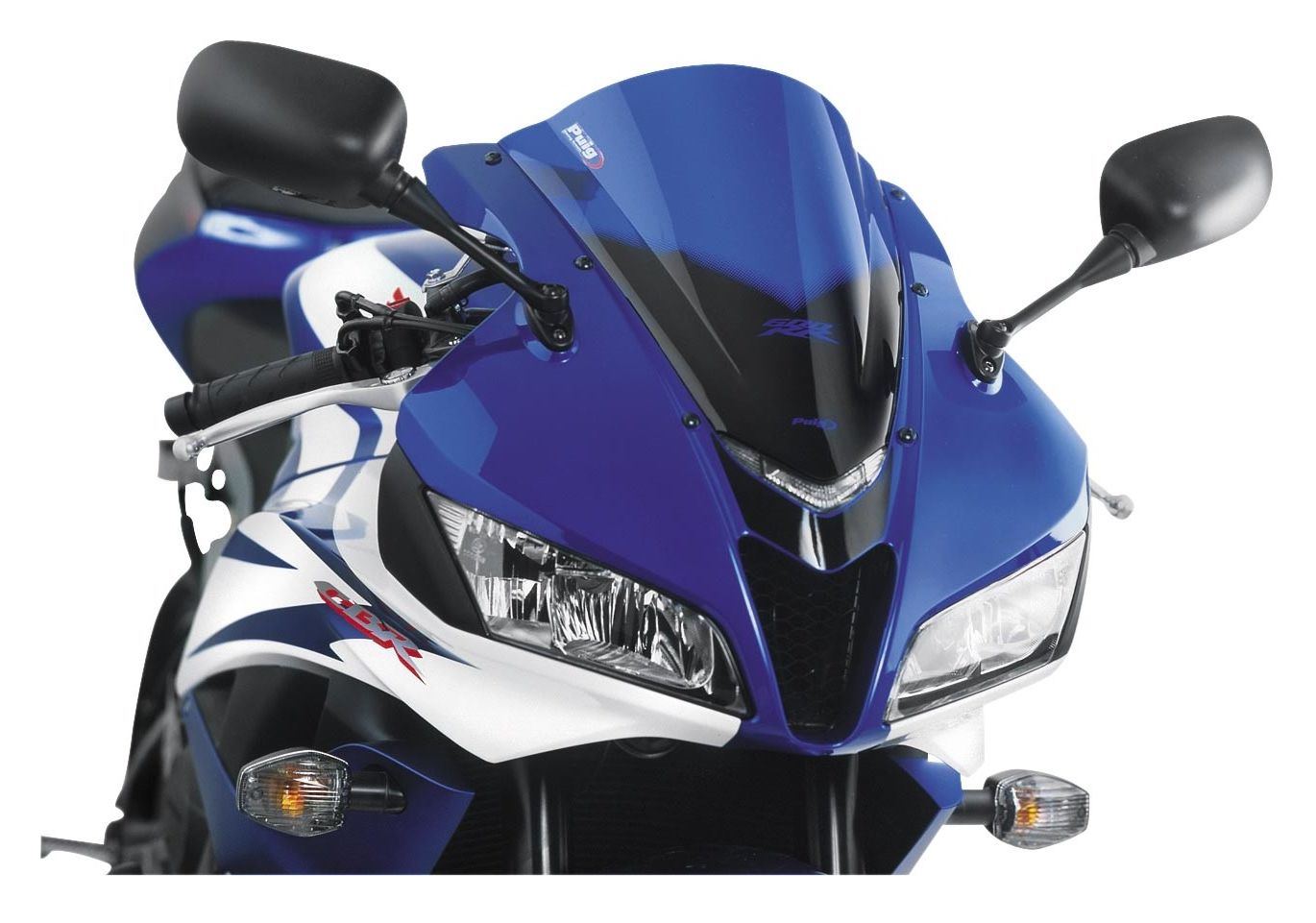 CBR600RR '07-12 Puig レーシングスクリーン ダークスモーク Puig 21523H R-RACER SCREEN [SMOKE] HONDA CBR600RR(23-24