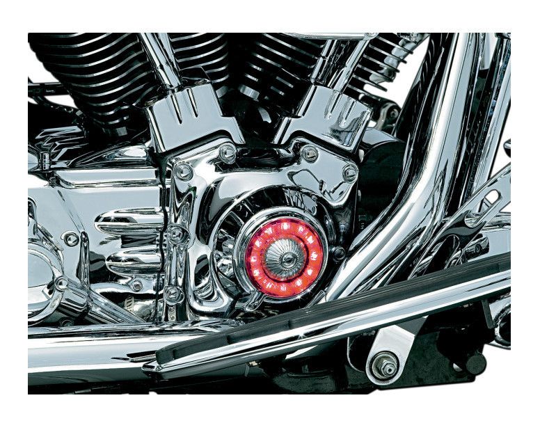 Kuryakyn Chasing LED Timing Points Cover For Harley 19842017 RevZilla