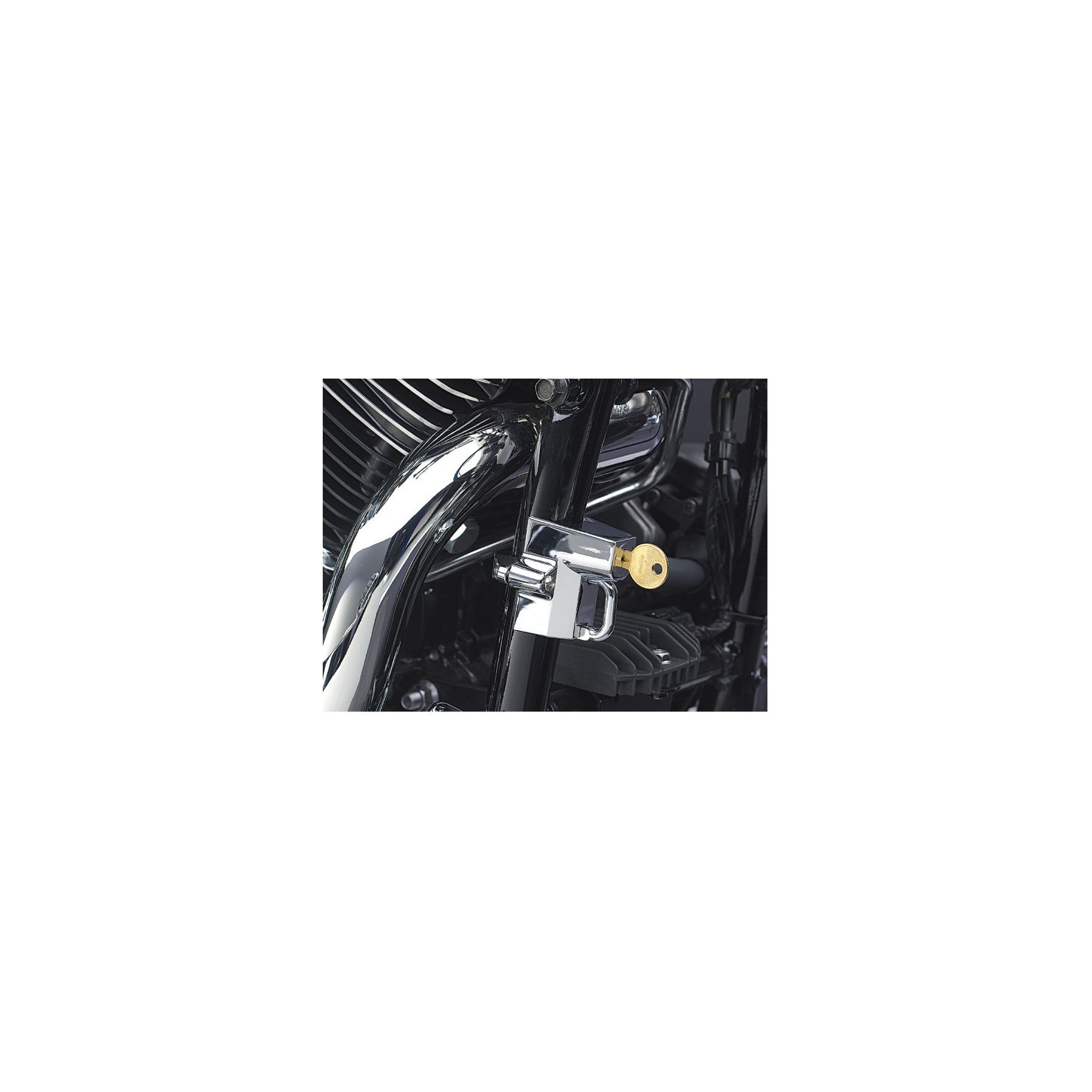 Kuryakyn Universal Chrome Helmet Lock