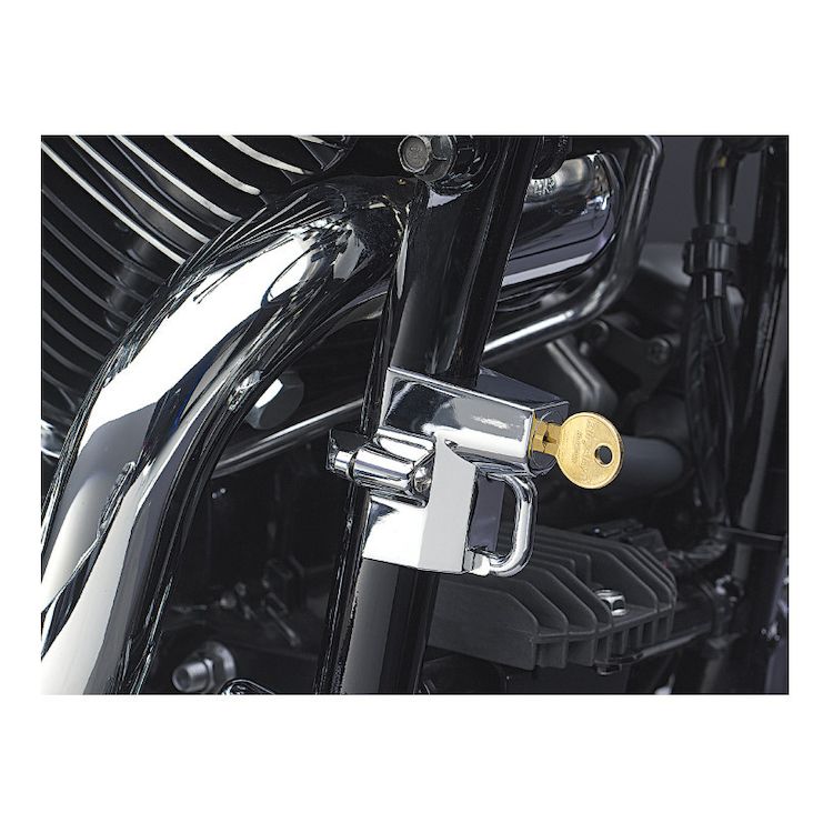 Kuryakyn Universal Chrome Helmet Lock Large