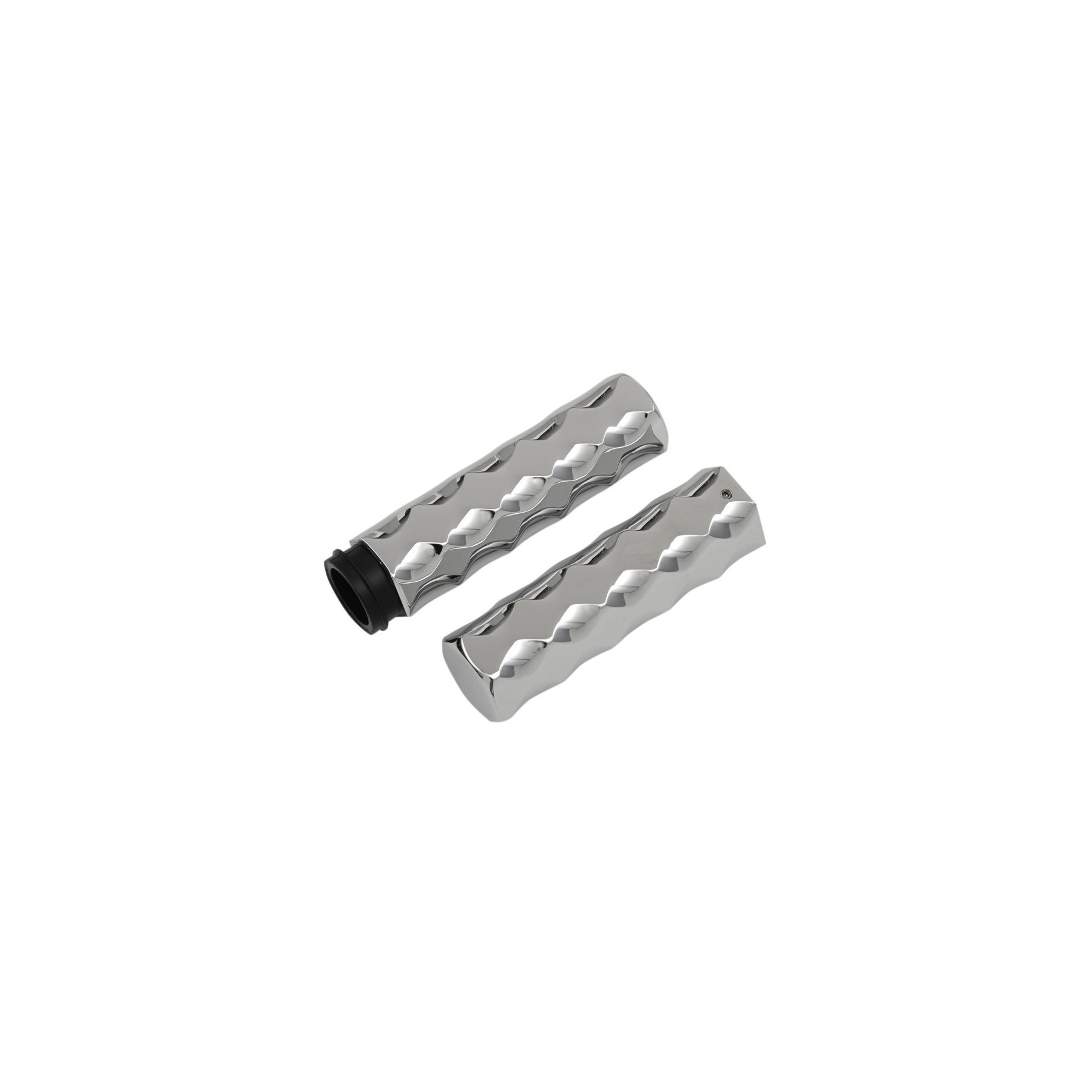 LA Choppers Billet Hex Tex Grips For Harley Fly-By-Wire