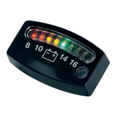 Kuryakyn LED 12 Volt Battery Gauge