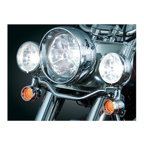 Kuryakyn Bullet Light Front Turn Signal Conversion Kit For Harley 1994