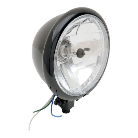 Drag Specialties 5 3/4" Diamond Style Bottom-Mount Headlight