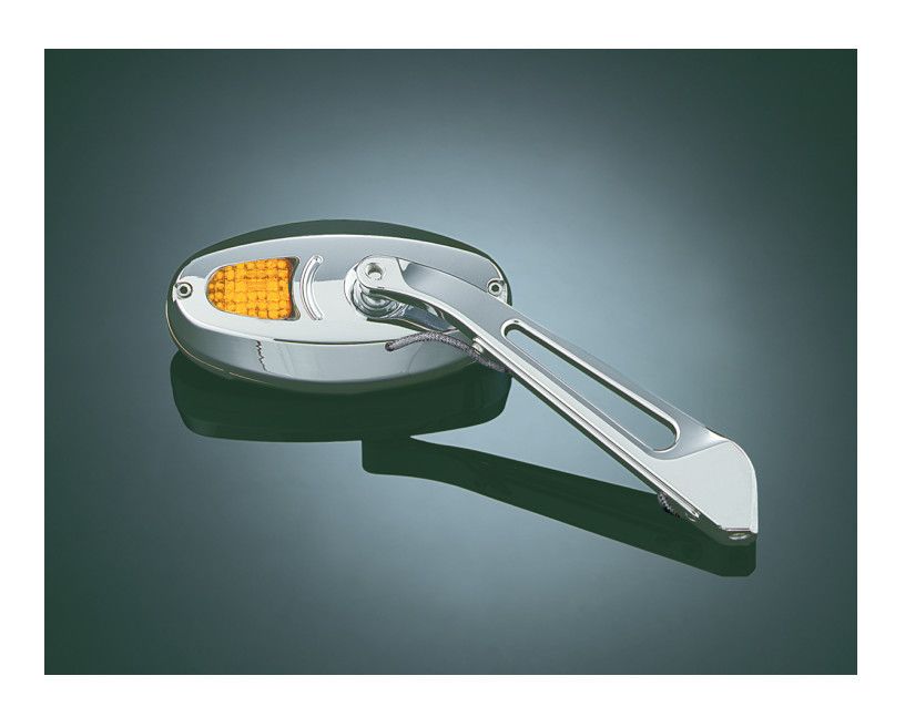 Kuryakyn LED Turn Signal Mirrors For Harley - RevZilla