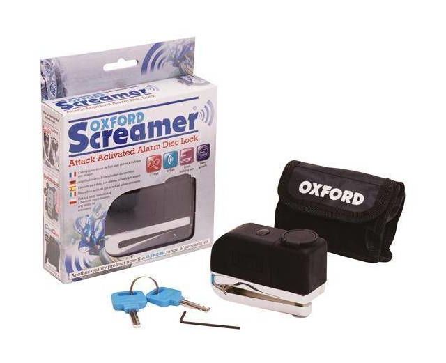 Oxford Oxford Screamer Alarm Disc Lock — motorcycle protection with CE-rated armor, built for street and track riding