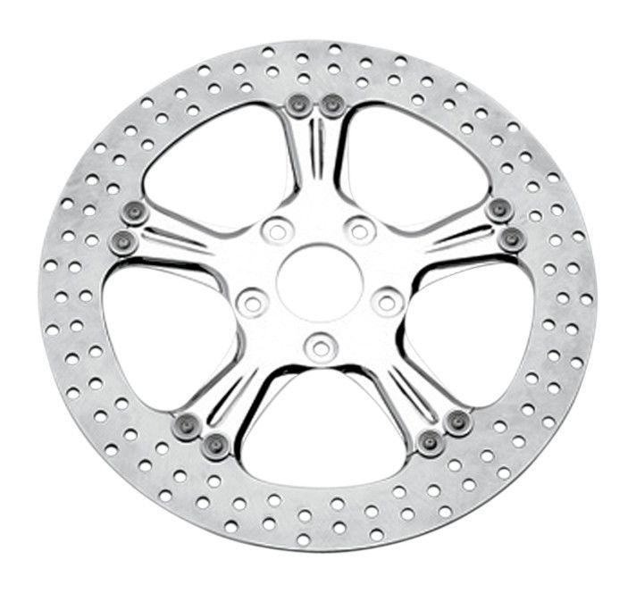 Performance Machine 11.5" Front Brake Rotor For Harley 2000-2014 Front Chrome Wrath