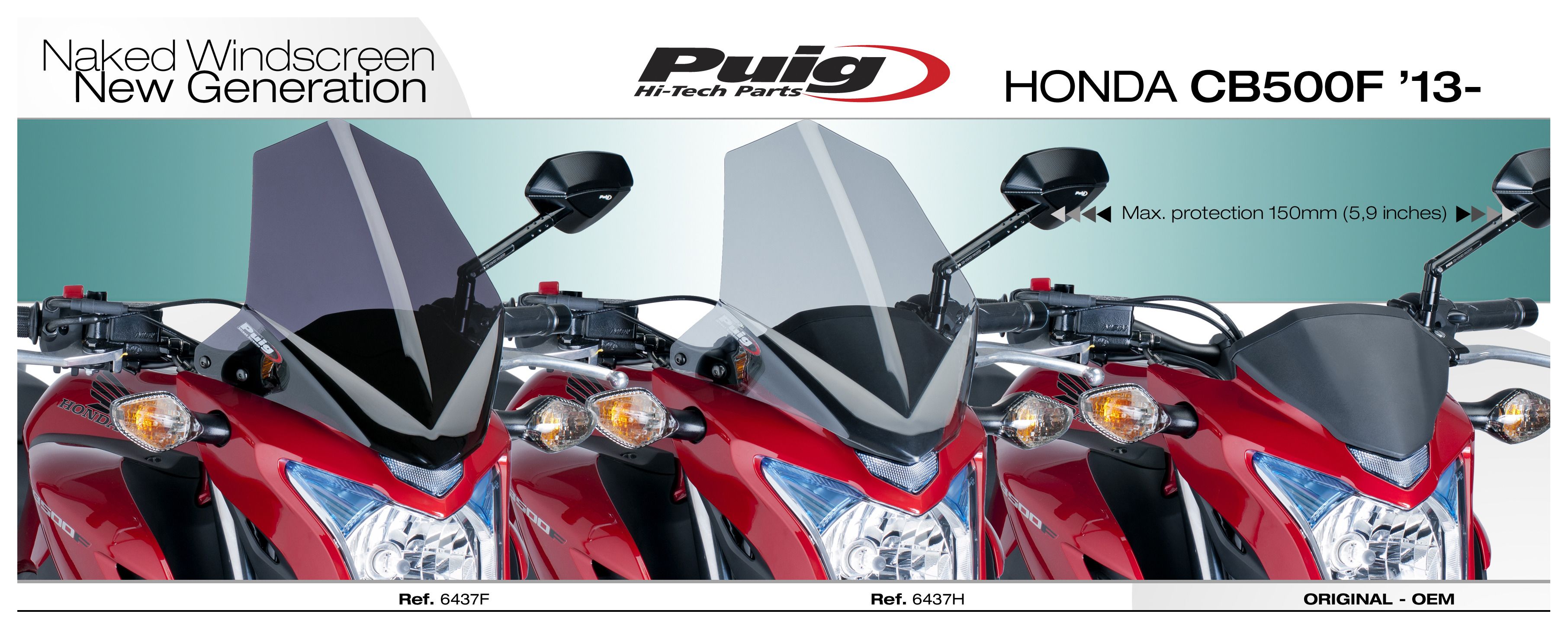 thumbnail image 2 of Puig Naked New Generation Windscreen Honda CB300R 2019-2025 2 of 14