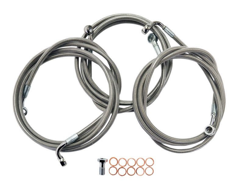 LA Choppers Brake Line Kit For Harley Touring w/ABS 2014-2016 15-17" Apes
