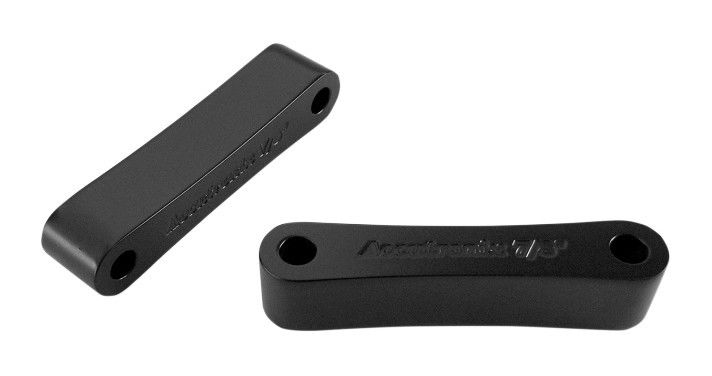 Accutronix Fender Spacers For Harley Touring 2014-2025 Black Smooth 7/16"