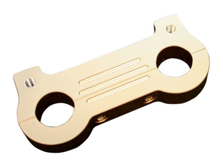 Accutronix Gauge Mount T-Bar Adapter For Harley 1 1/4" Clamps