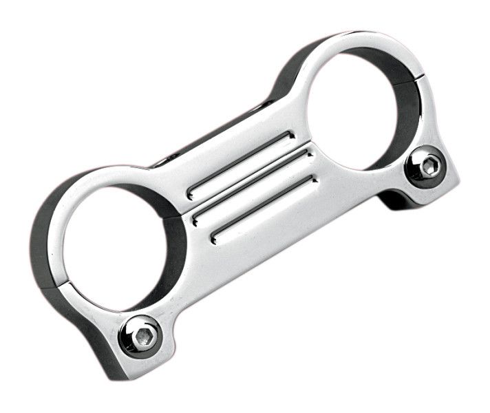 Accutronix Gauge Mount T-Bar Adapter For Harley 1 1/4" Clamps