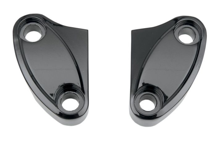 Drag Specialties 1" Handlebar Riser Clamp For Harley 2 Piece Scalloped