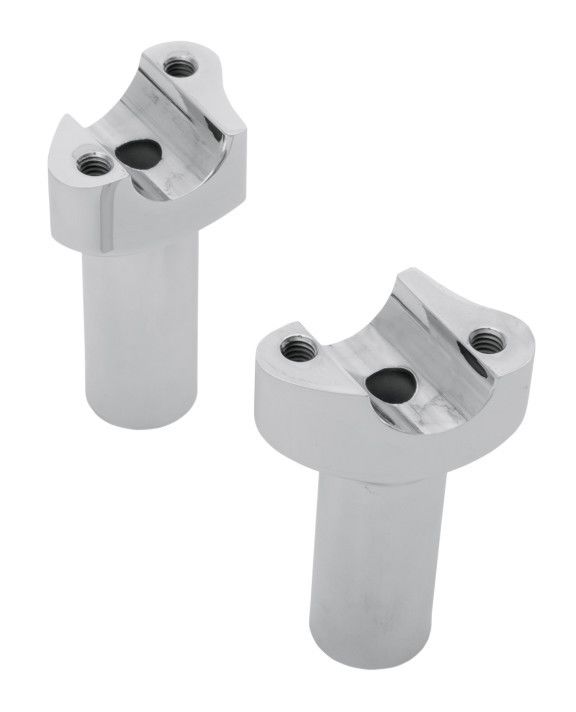 Drag Specialties 1" Handlebar Risers For Harley 3.5" Tall