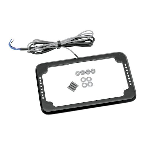 Cycle Visions LED Slick Signals License Plate Frame RevZilla