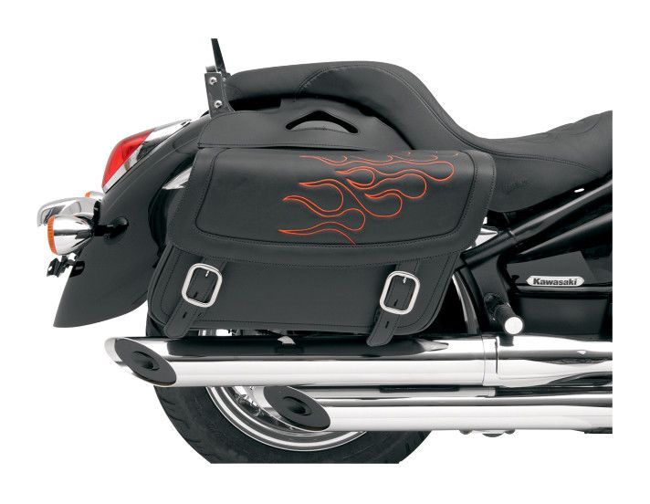 Saddlemen Highwayman Flame Tattoo Saddlebags M