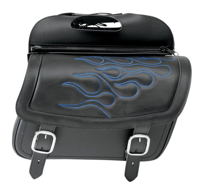 Saddlemen Highwayman Flame Tattoo Saddlebags Jumbo