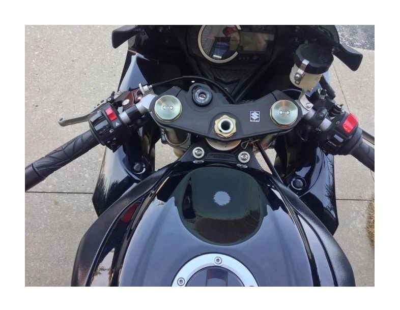 CNC Billet Clip On Riser Handlebar Suzuki GSXR 600/750 2004 2005 2006