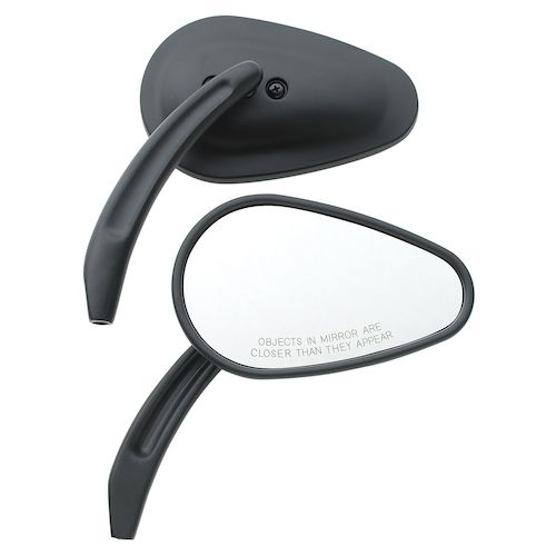 Custom Chrome Tapered Billet Mirror Set For Harley RevZilla