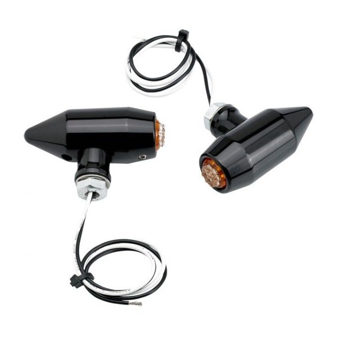 Joker Machine Vega LED Bullet Turn Signals For Harley Amber