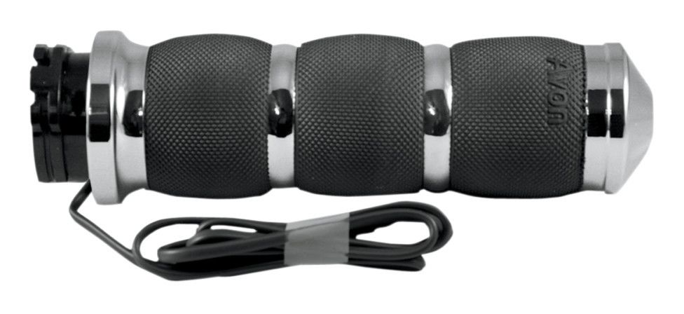 Avon Air Cushion Heated Grips For Harley With Throttle By Wire Fly-By-Wire Throttle