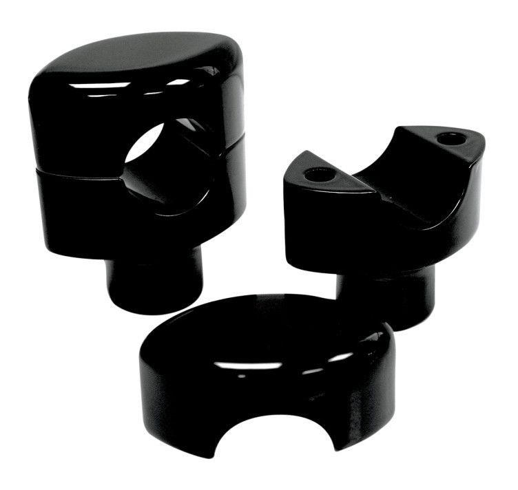 LA Choppers Smooth Handlebar Risers For Harley With 1" Bars 1-1/2"