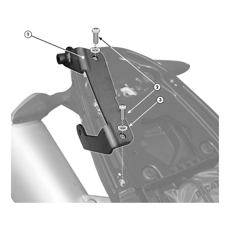 Givi 7400KITSide Case Rack Mounting Kit Ducati Monster 696 / 796 / 1100 2008-2014