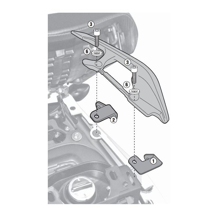 Givi 1111KIT Side Case Rack Mounting Kit Honda NC700X 2012-2015