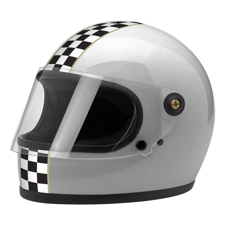 Biltwell Gringo S Checker Limited Edition Helmet (Size SM Only) 20