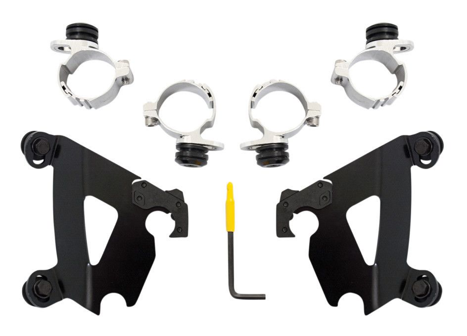 Memphis Shades Cafe Fairing Trigger-Lock Mount Kit For Harley Sportster / Street 1996-2020 N/A