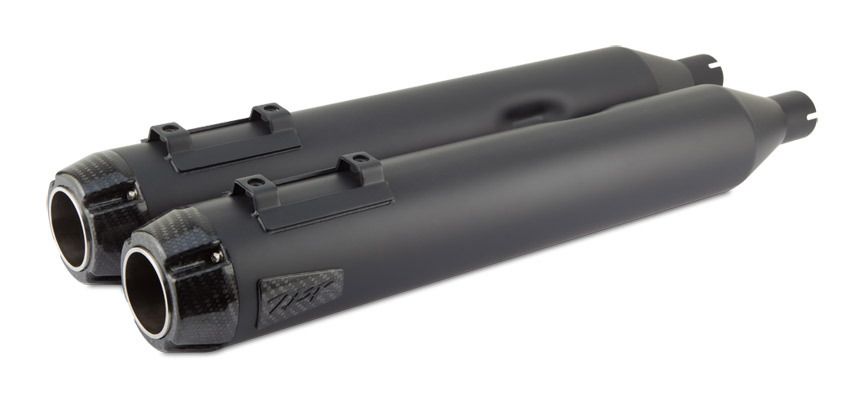 Two Brothers Comp-S Slip-On Mufflers For Harley Touring 1995-2016 Carbon Fiber End Caps