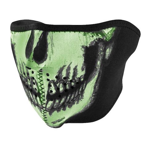 ZANheadgear Glow In The Dark Neoprene Half Mask