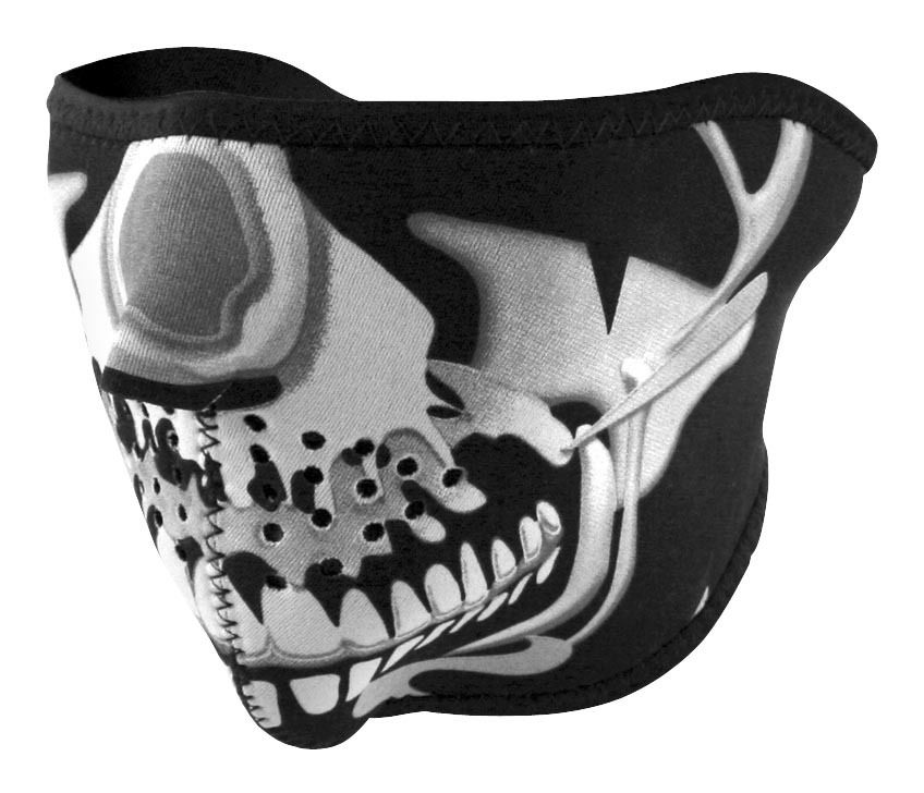 ZANheadgear Skull Neoprene Half Mask N/A