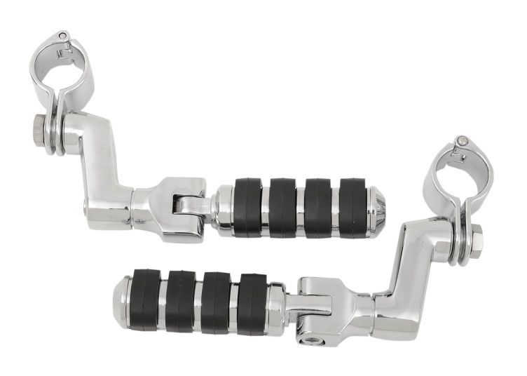 Kuryakyn Magnum 1 1/4" Clamp ISO Peg Mounts Small ISO Peg Straight Mount