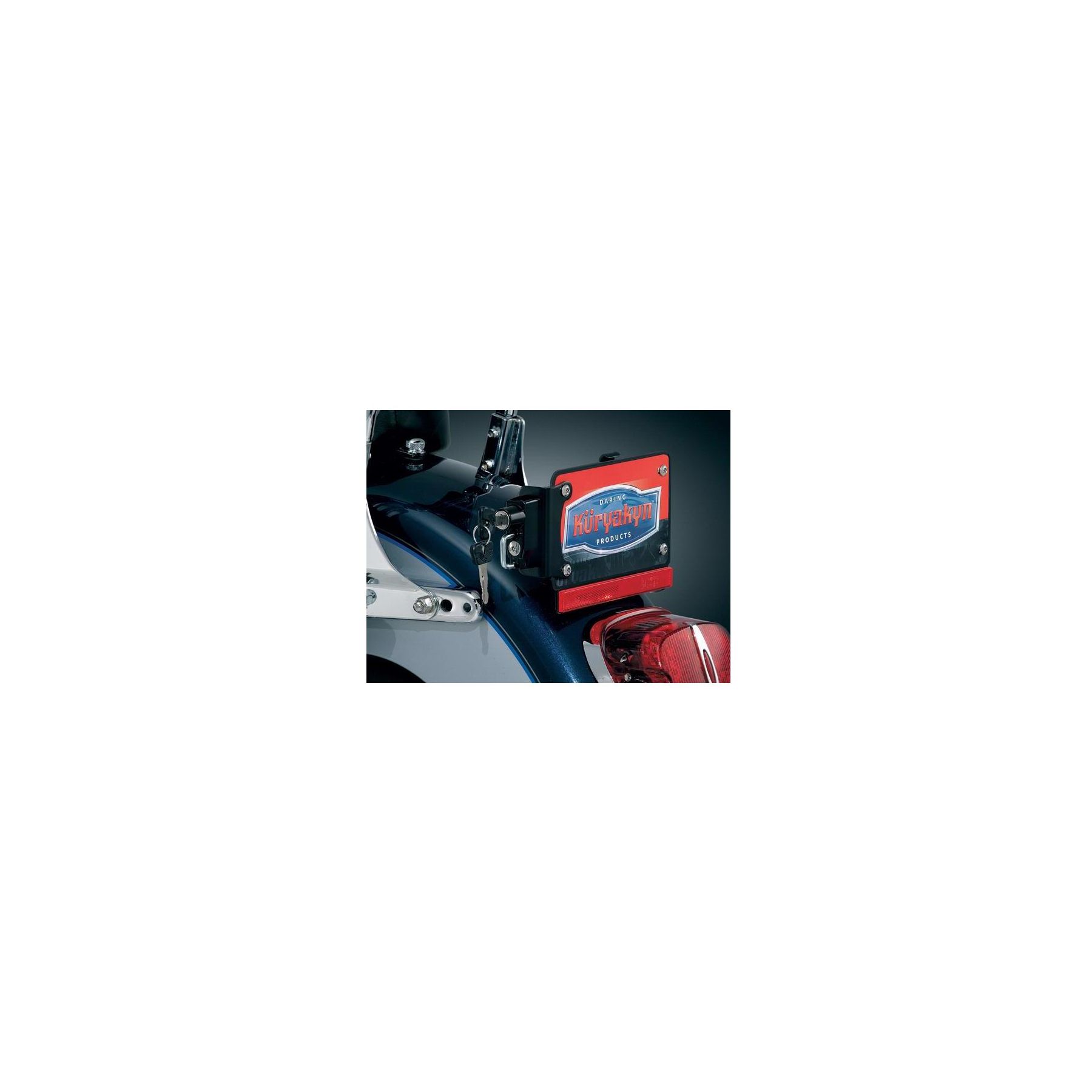 Kuryakyn Universal License Plate Helmet Lock With Mount