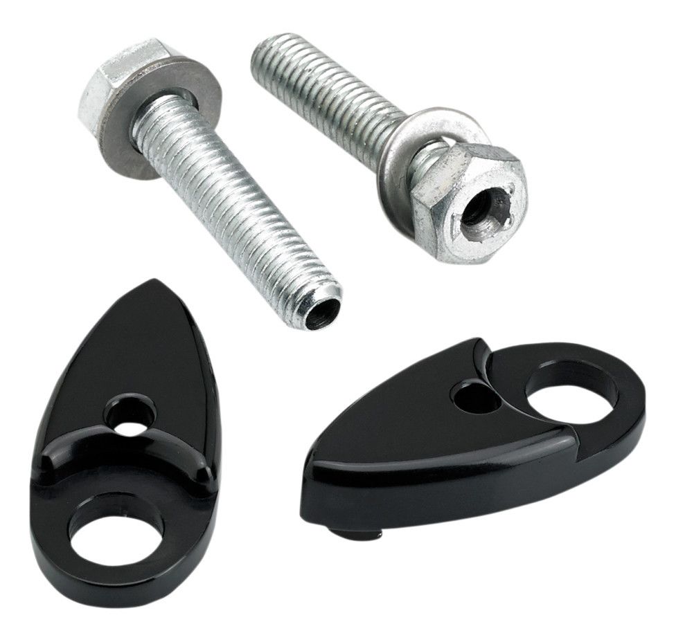 Joker Machine Turn Signal / Marker Light Adapter Plates For Harley Dyna