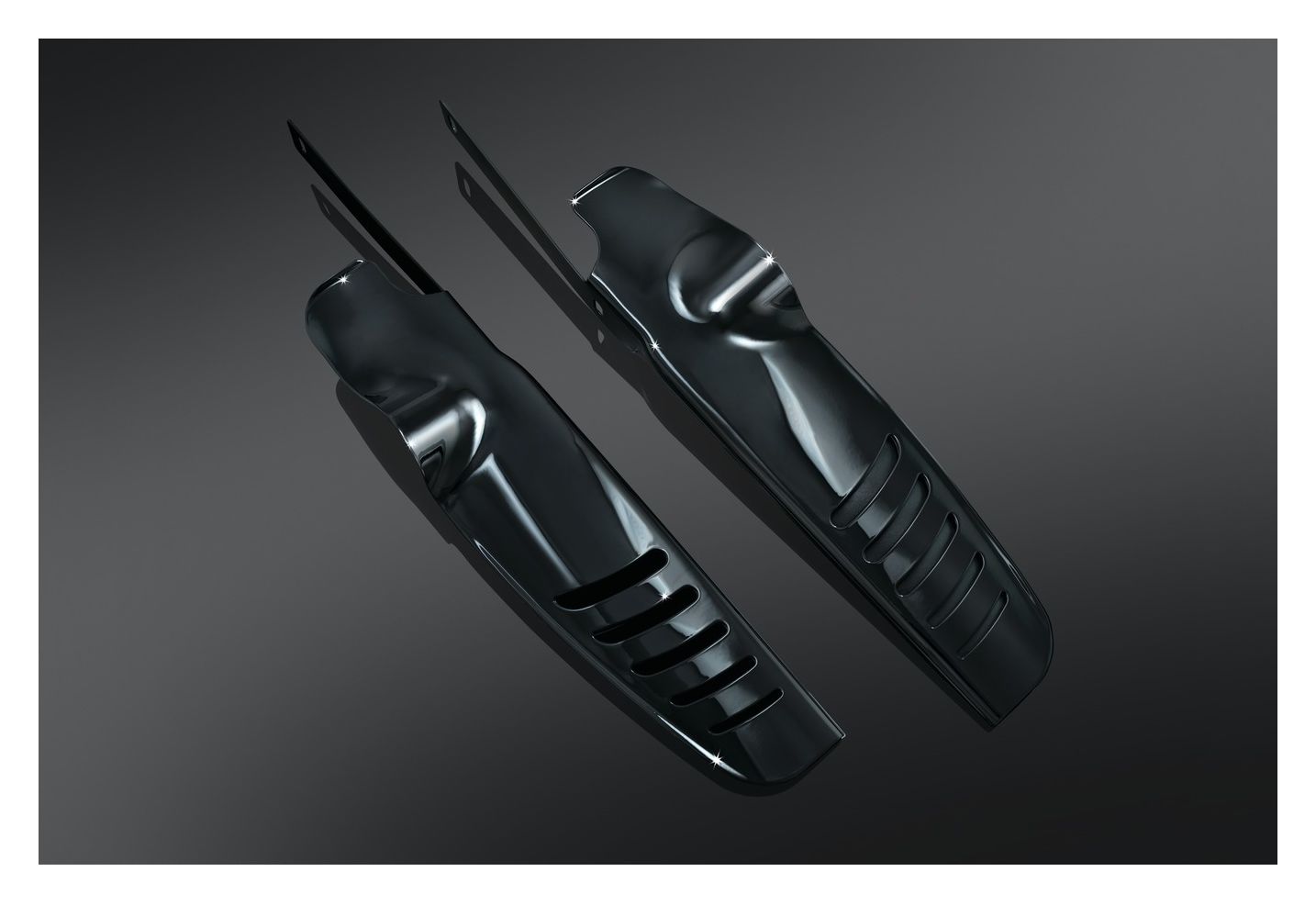 Kuryakyn Deluxe Fork Mounted Wind Deflectors For Harley Touring 1994