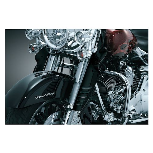 Kuryakyn Deluxe Fork Mounted Wind Deflectors For Harley Touring 1994