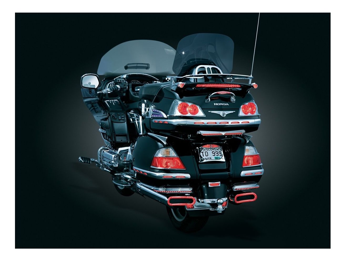 Motorcycle Accessories K3227 Goldwing GL1800 Under Trunk LED Light Bar Running Brk Other